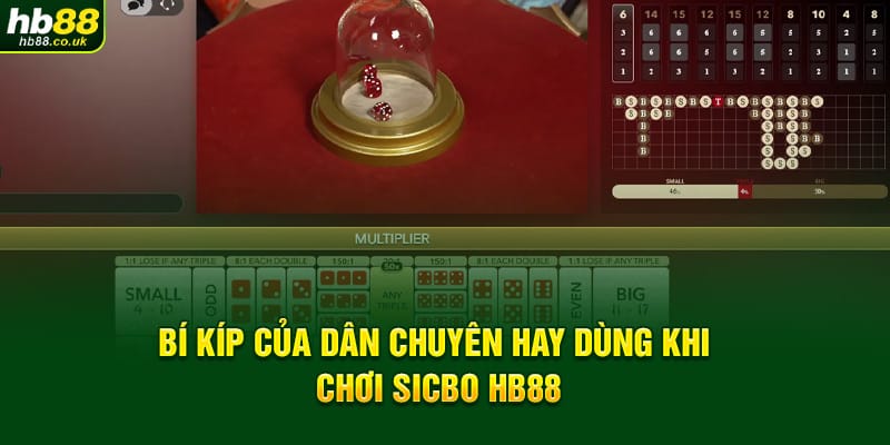 Bí kíp của dân chuyên hay dùng khi chơi Sicbo HB88