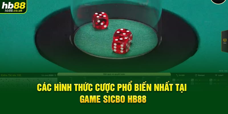 Các hình thức cược phổ biến nhất tại game Sicbo HB88